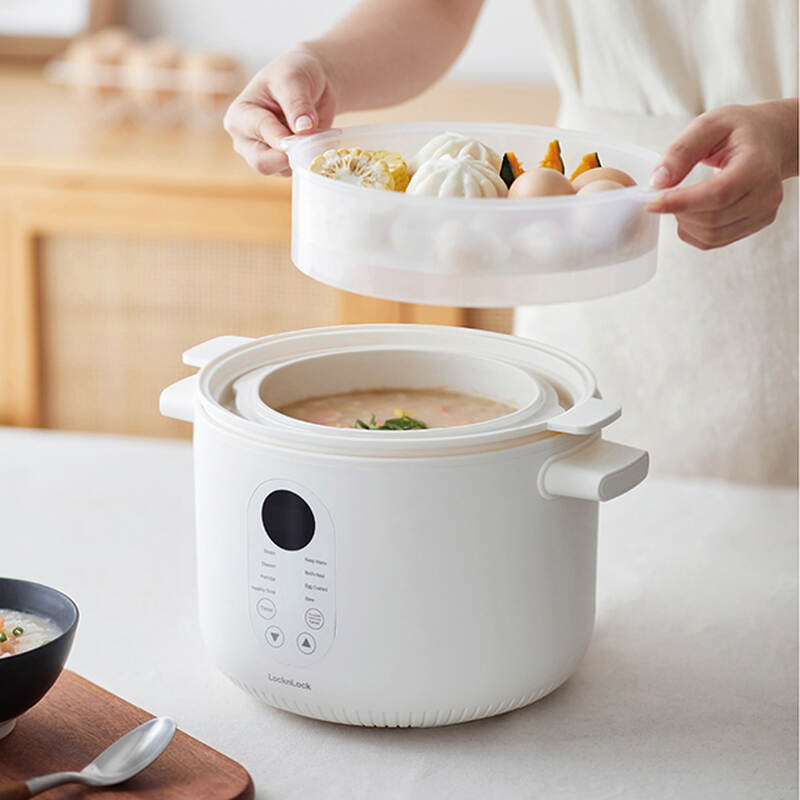 Nồi nấu chậm đa năng Locknlock Bianco Multi-function Slow Cooker 2.5L - EJP164IVY, , large image number null